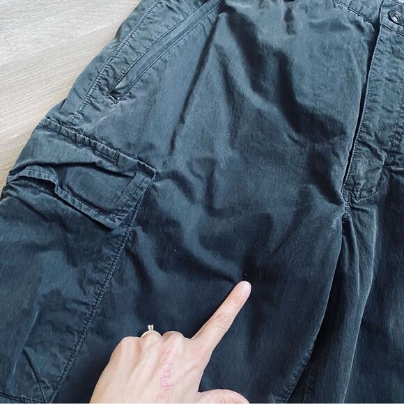 GAP Cargo Pants Large Black Work Zipper Pockets Mesh Lined - Picture 9 of 11